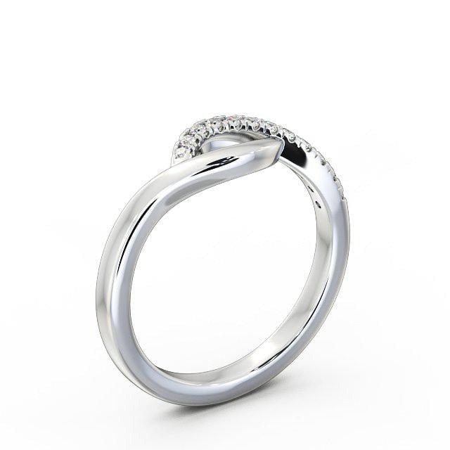 Reina Half Eternity 0.12ct Round Lab Diamond Overlapping Design Ring