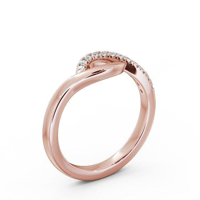 Reina Half Eternity 0.12ct Round Lab Diamond Overlapping Design Ring