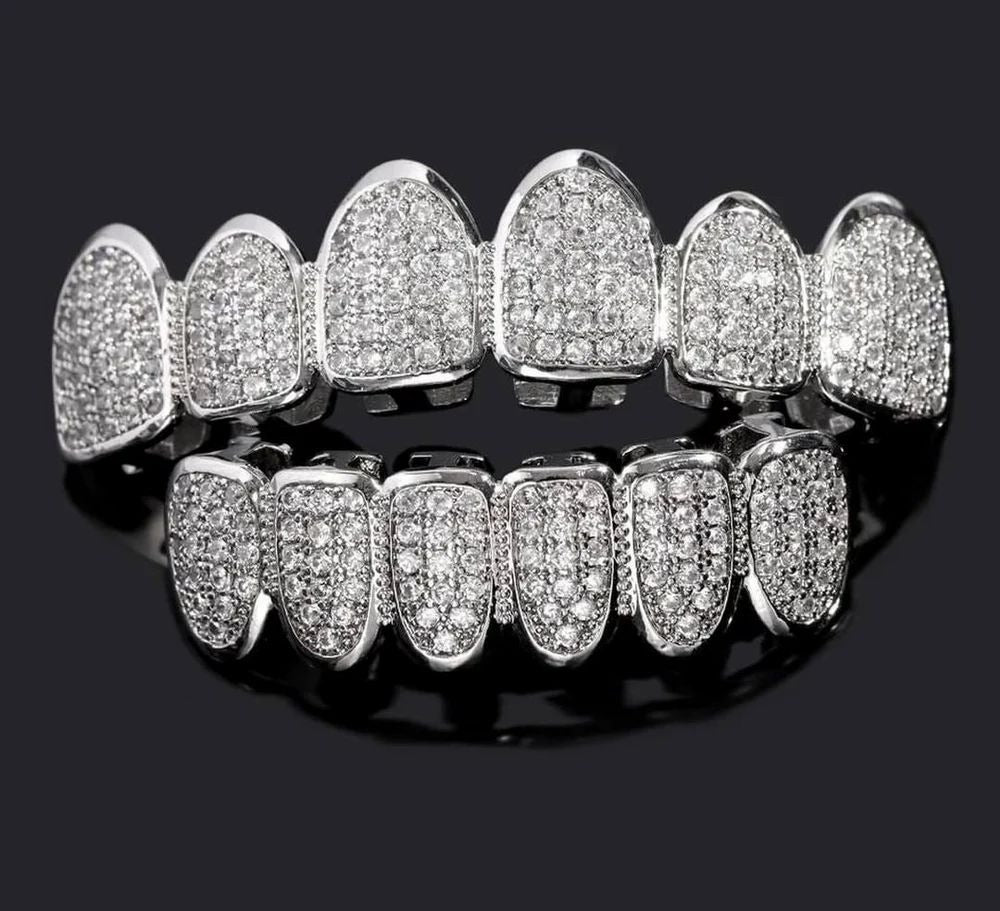 Round Cut Moissanite Round Cut Moissanite Iced Out Customize Grillz