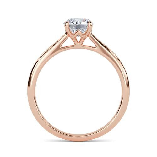 Round Solitaire Lab Grown Diamond Ring