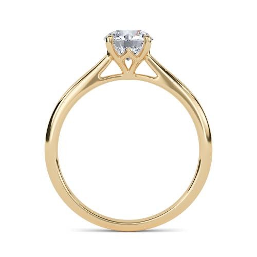 Round Solitaire Lab Grown Diamond Ring