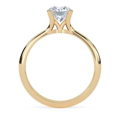 Round Solitaire Lab Grown Diamond Ring