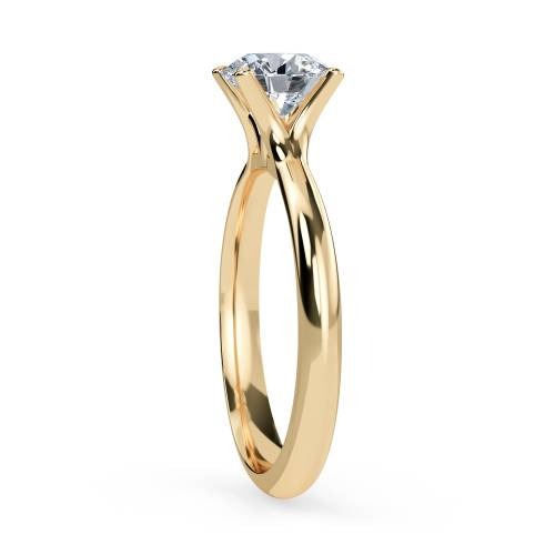 Round Solitaire Lab Grown Diamond Ring