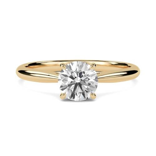 Round Solitaire Lab Grown Diamond Ring