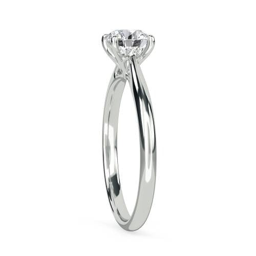 Round Solitaire Lab Grown Diamond Ring