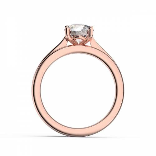 Round Diamond Solitaire Bridal Set Lab Grown Diamond Rings