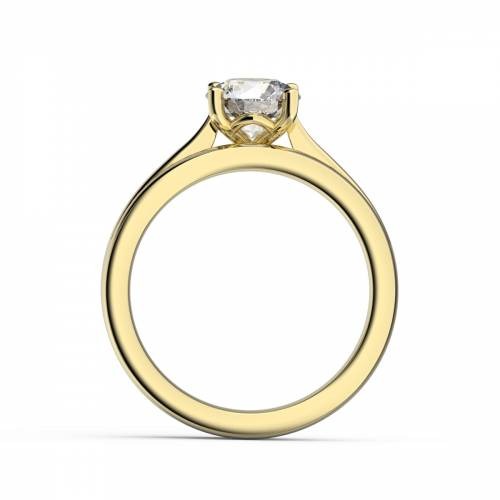 Round Diamond Solitaire Bridal Set Lab Grown Diamond Rings