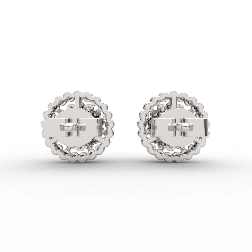 Round Halo Dazzling Lab Diamond Earring