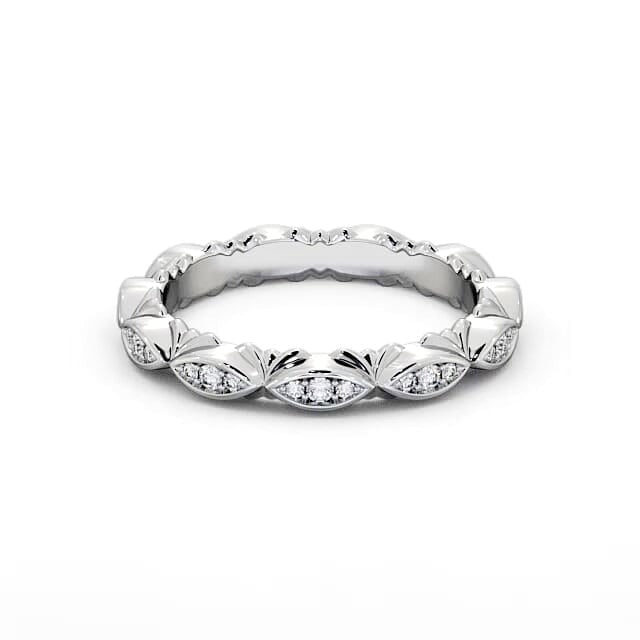 Ruby Half Eternity 0.10ct Round Lab Diamond Ring