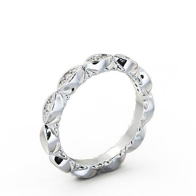 Ruby Half Eternity 0.10ct Round Lab Diamond Ring