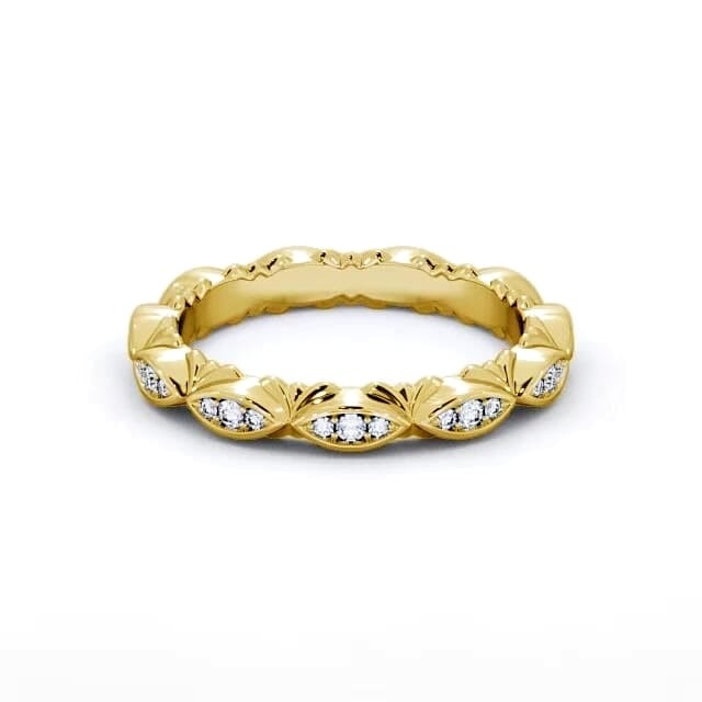 Ruby Half Eternity 0.10ct Round Lab Diamond Ring