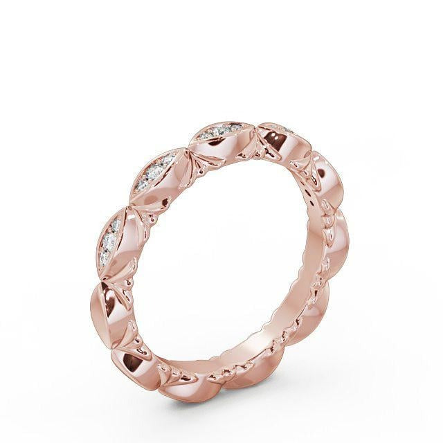 Ruby Half Eternity 0.10ct Round Lab Diamond Ring