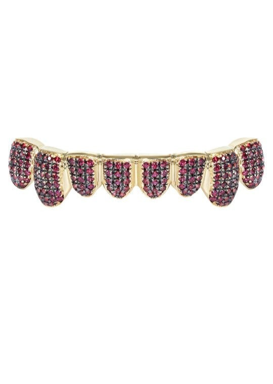 Ruby Moissanite Teeth Grillz