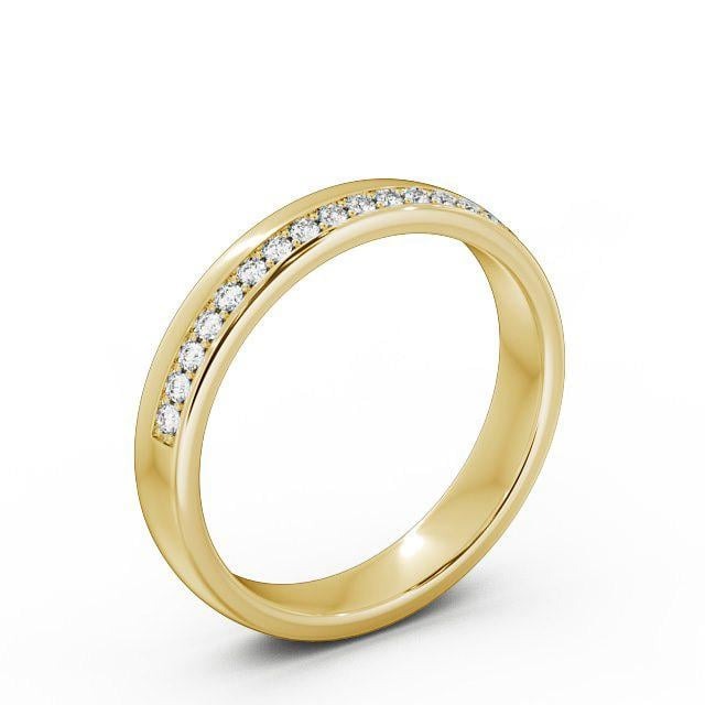 Ruby Round Lab Diamond Offset Channel Ring Ring