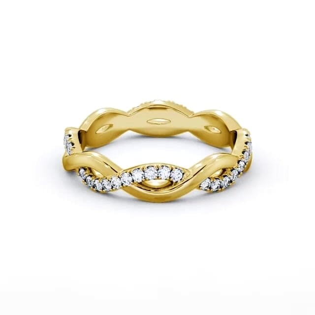 Ruby Full Eternity 0.30ct Infinity Design Lab Diamond Ring