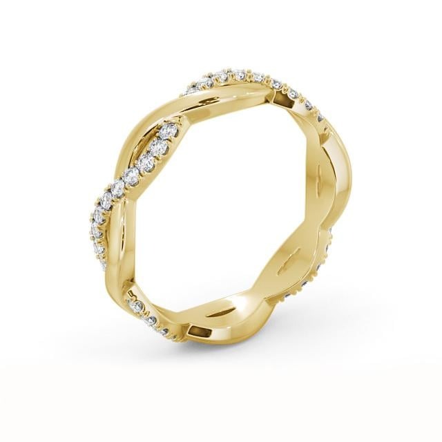 Ruby Full Eternity 0.30ct Infinity Design Lab Diamond Ring