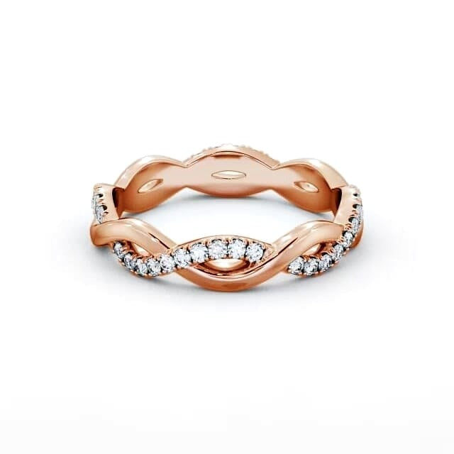 Ruby Full Eternity 0.30ct Infinity Design Lab Diamond Ring