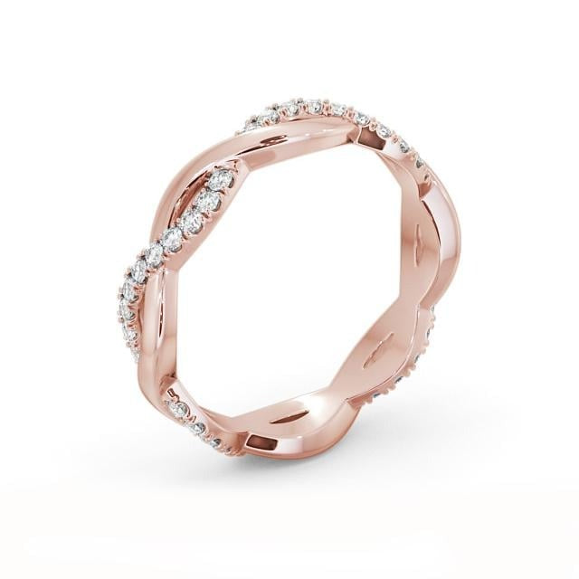 Ruby Full Eternity 0.30ct Infinity Design Lab Diamond Ring 