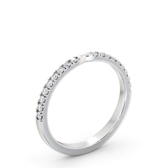 Sage Half Eternity Round Lab Diamond Pinched Design Ring