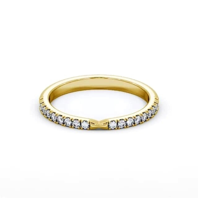 Sage Half Eternity Round Lab Diamond Pinched Design Ring