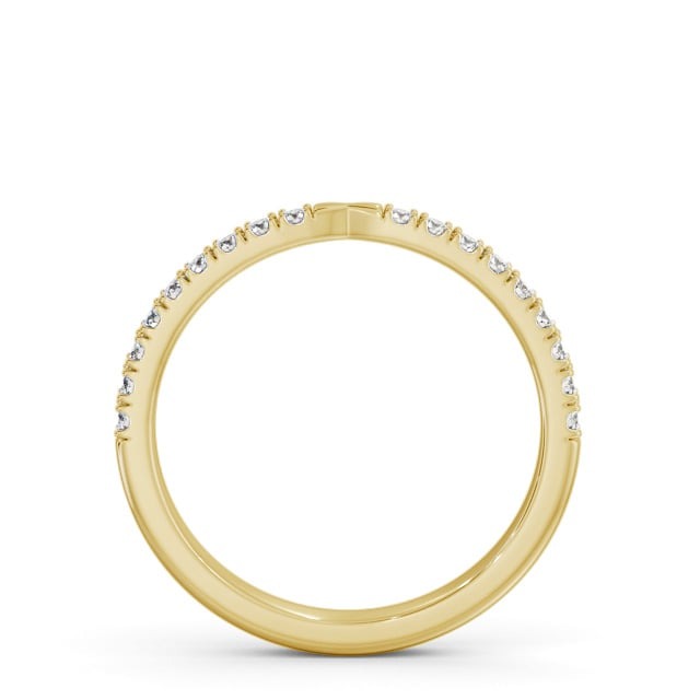 Sage Half Eternity Round Lab Diamond Pinched Design Ring