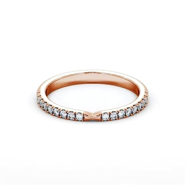 Sage Half Eternity Round Lab Diamond Pinched Design Ring