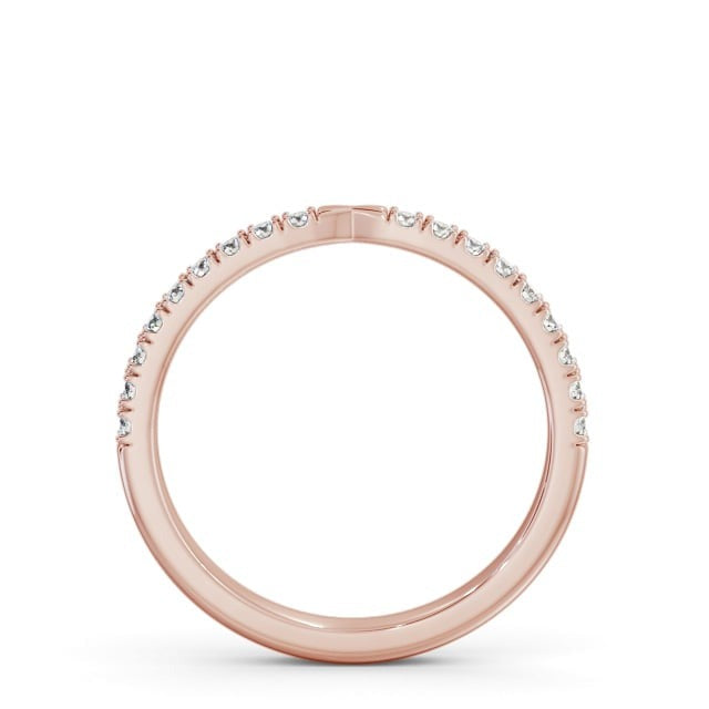 Sage Half Eternity Round Lab Diamond Pinched Design Ring