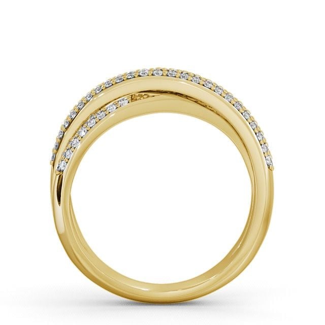 Sasha Half Eternity Round 0.30ct Cross Over Style Lab Diamond Ring