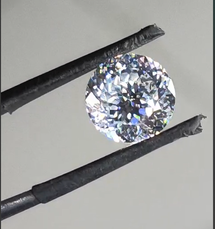 White Portuguese Cut Moissanite