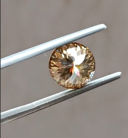 Round Cut Brown Moissanite Loose Stone