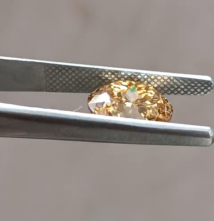 Round Cut Brown Moissanite Loose Stone