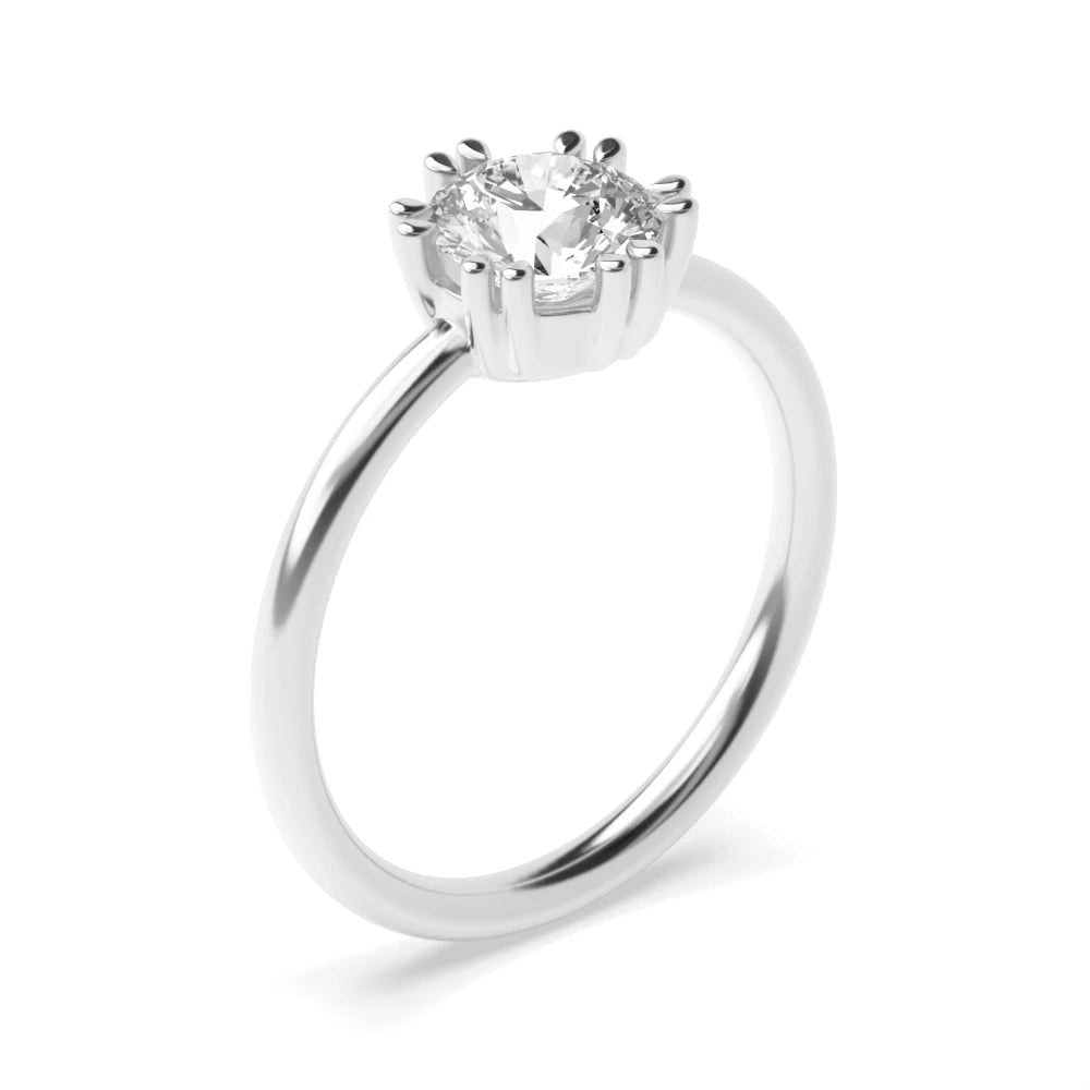 Sophia 6 Prong Round Lab Grown Diamond Double Claws Classic Solitaire Engagement Ring