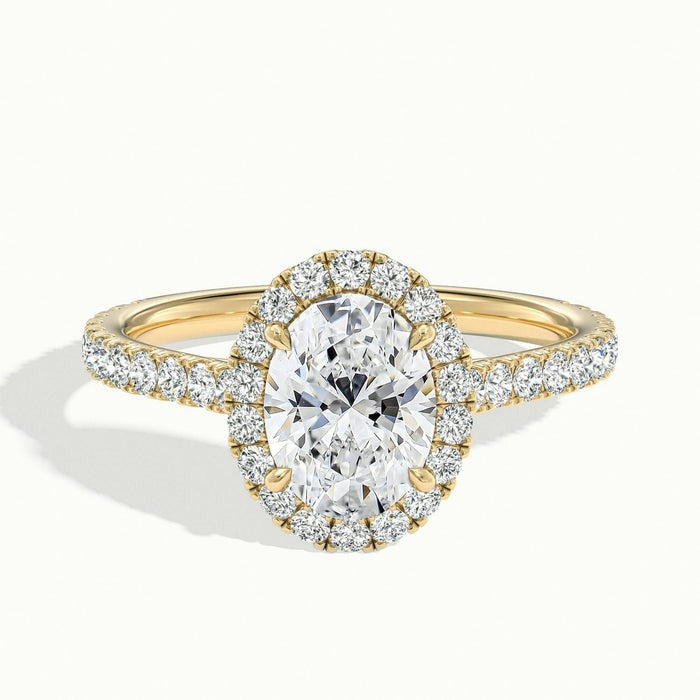 Spark Oval Classic Oberon Moissanite Engagement Ring