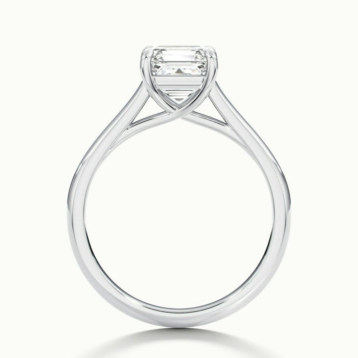 Stallion Asscher Cut Temple Moissanite Engagement Ring