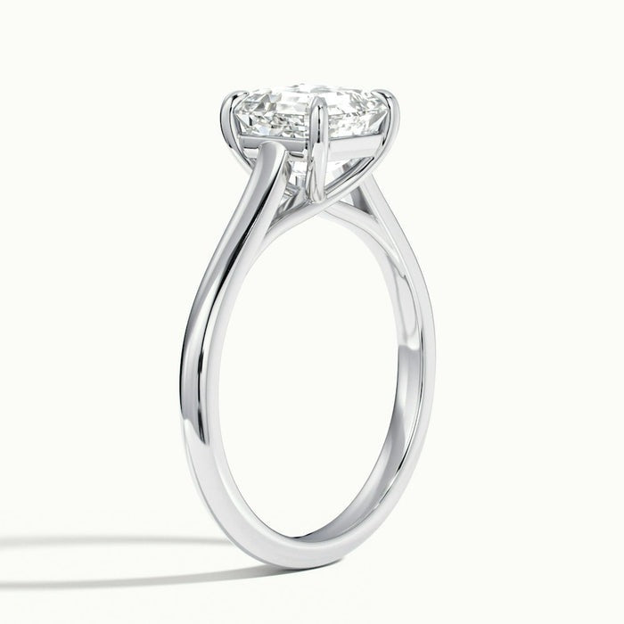 Stallion Asscher Cut Temple Moissanite Engagement Ring