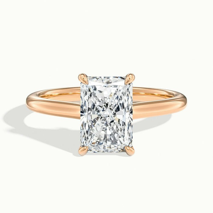 Stallion Radiant Temple Moissanite Engagement Ring