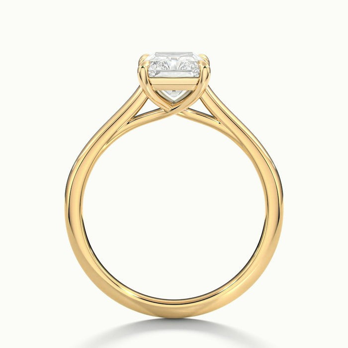 Stallion Radiant Temple Moissanite Engagement Ring