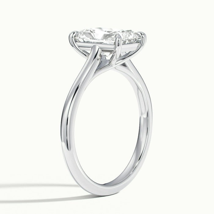 Stallion Radiant Temple Moissanite Engagement Ring