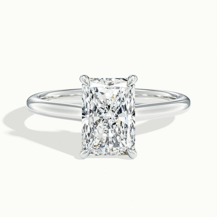 Stallion Radiant Temple Moissanite Engagement Ring