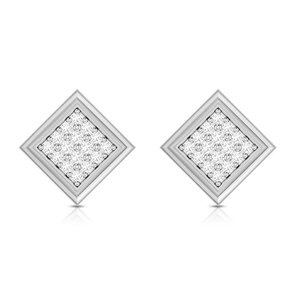 Stellar Square Lab Diamond Earrings