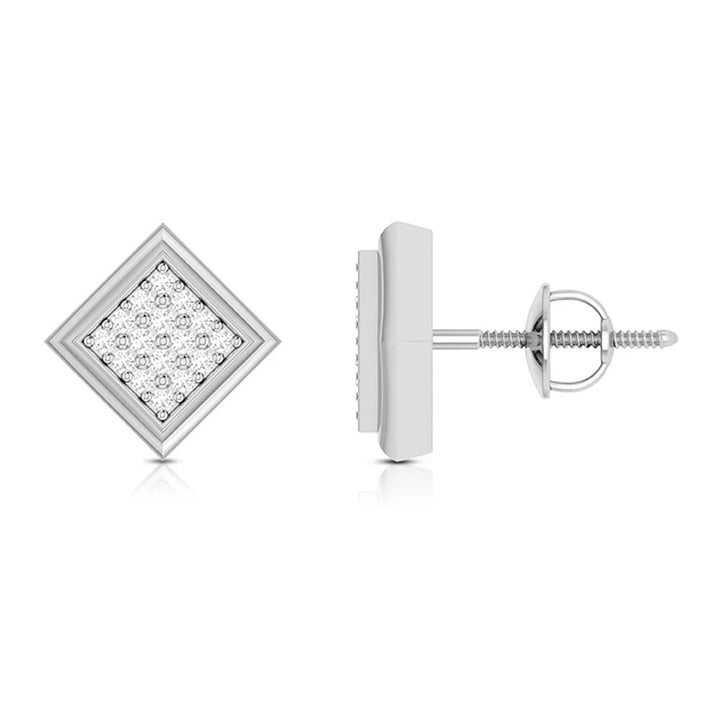 Stellar Square Lab Diamond Earrings