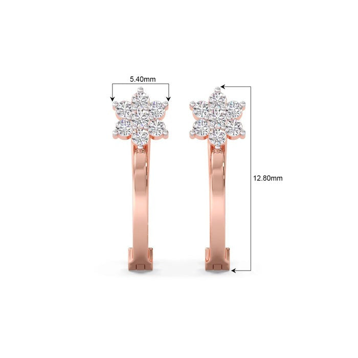 Sunbursts Lab Diamond Earrings 