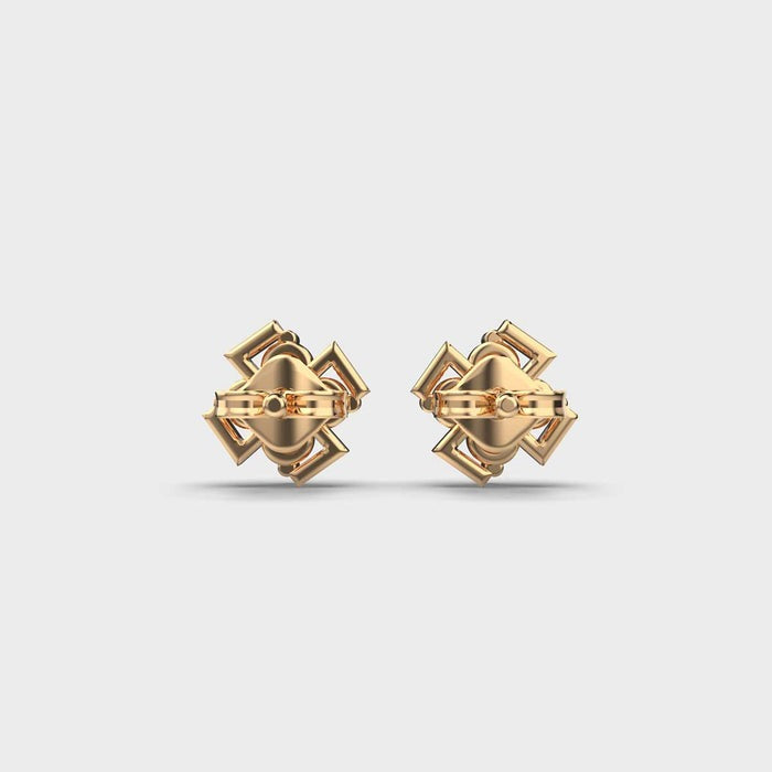 Swastik Moissanite Earrings