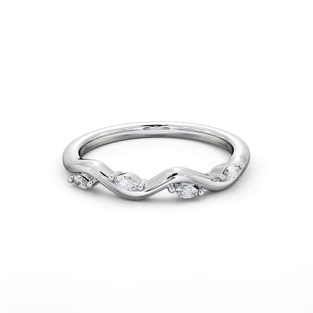 Fleur 0.10ct Round Lab Diamond Curved Wedding Ring (Copy)
