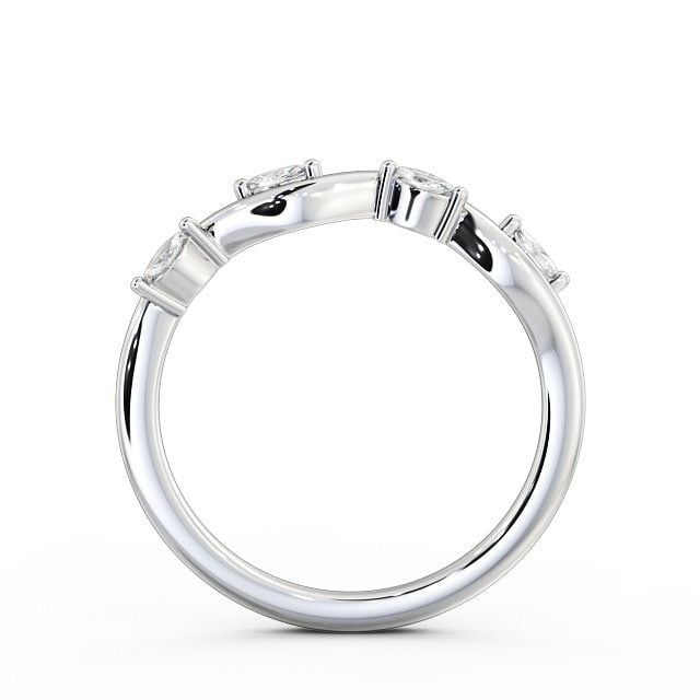 Fleur 0.10ct Round Lab Diamond Curved Wedding Ring (Copy)