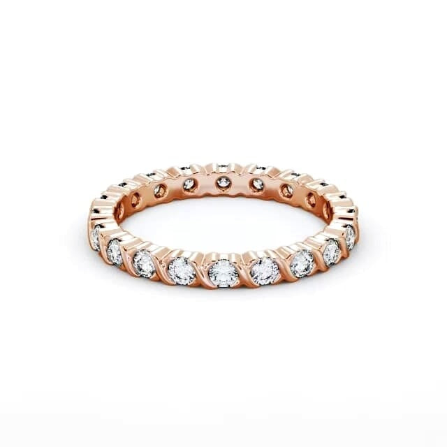Tessa Full Eternity Round Lab Diamond Patterned Ring
