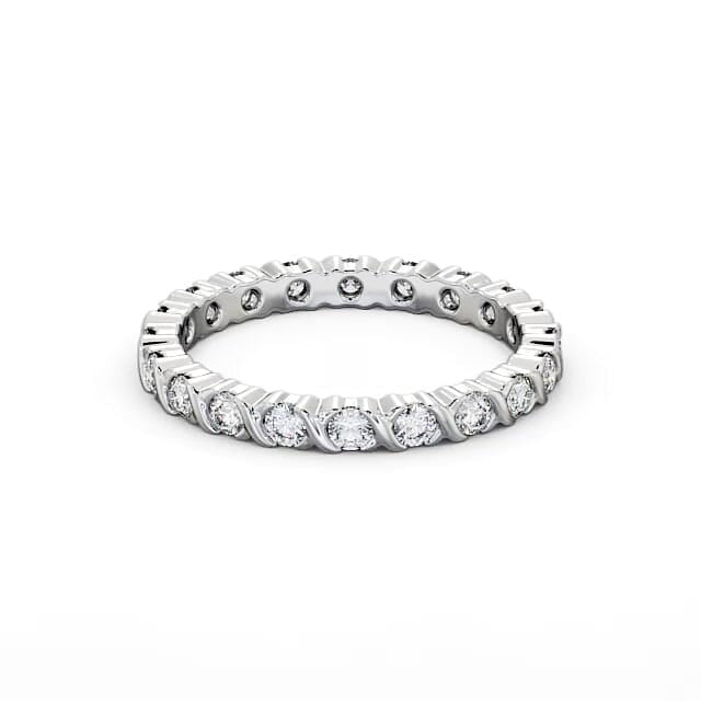 Tessa Full Eternity Round Lab Diamond Patterned Ring