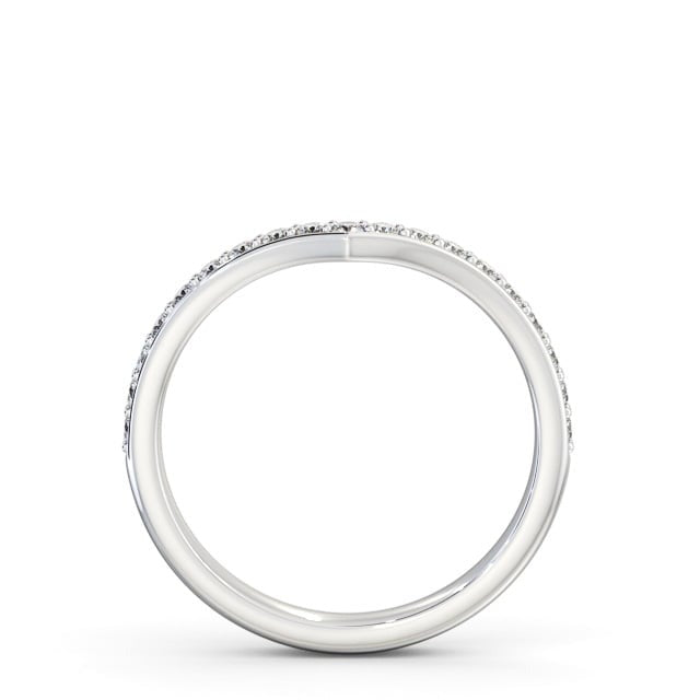 Tessa Half Eternity Round Lab Diamond Wishbone Design Ring