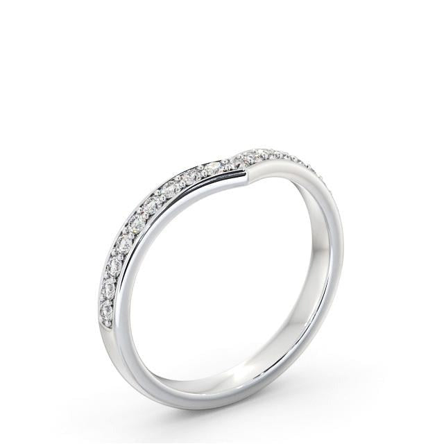 Tessa Half Eternity Round Lab Diamond Wishbone Design Ring