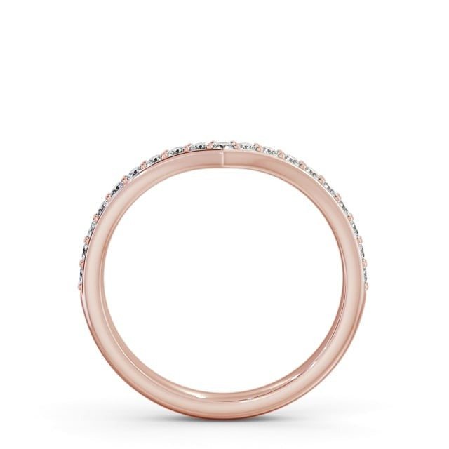 Tessa Half Eternity Round Lab Diamond Wishbone Design Ring